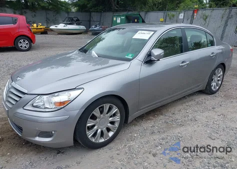 2009 Hyundai Genesis 3.8 из США, поврежденный, VIN KMHGC46E59U051351